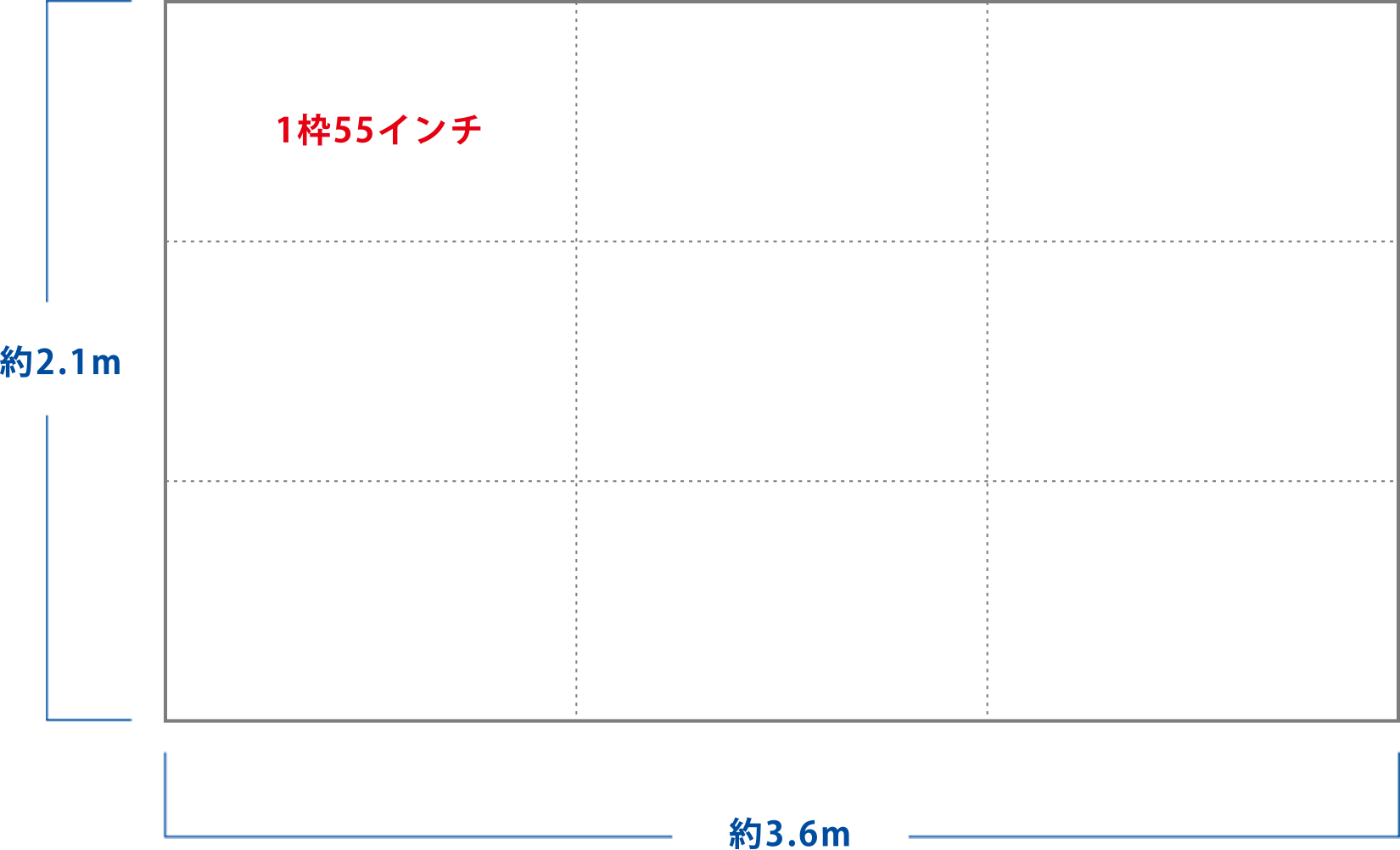 1枠55インチ